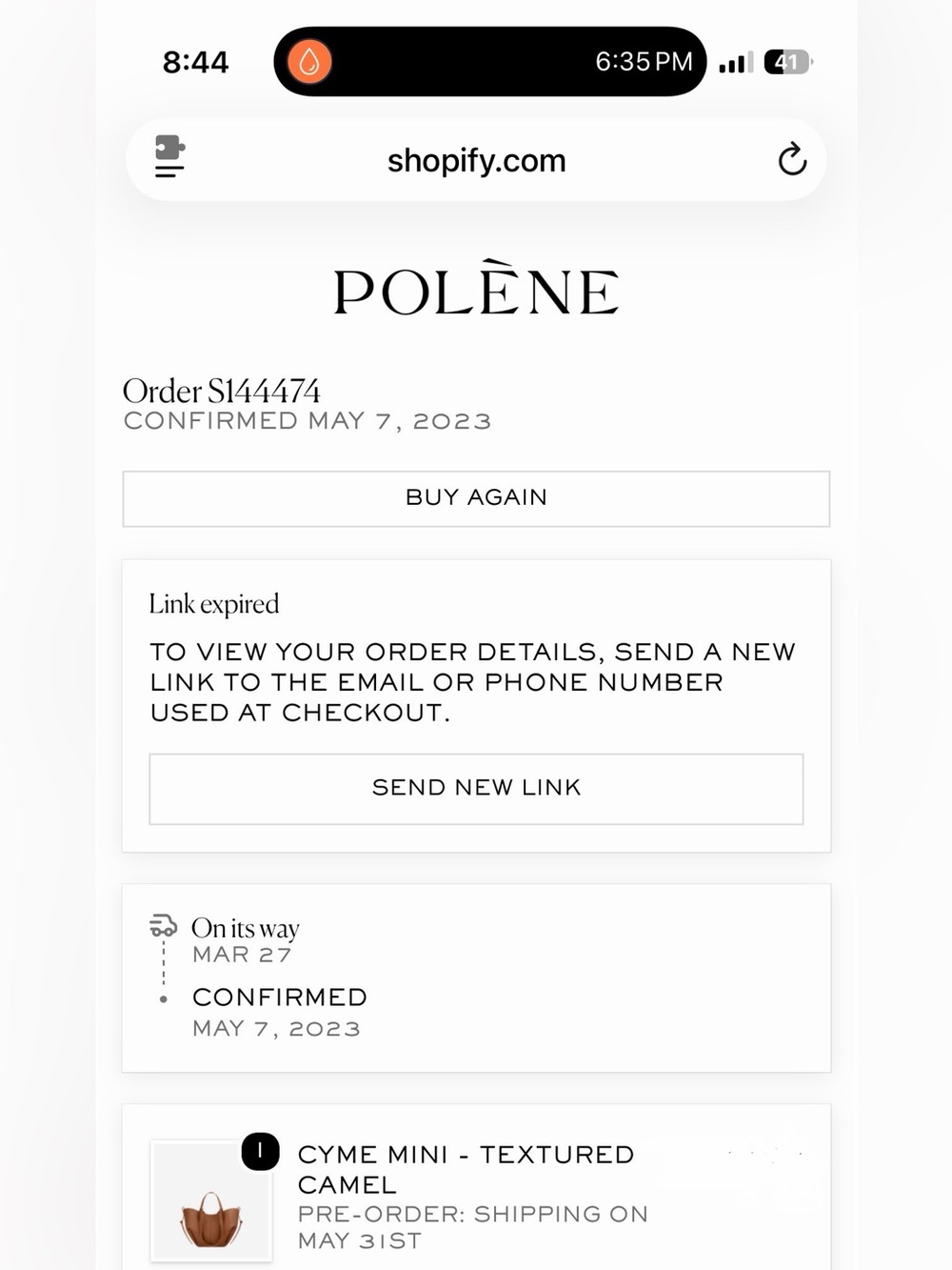 Authentic Polene Cyme Mini - Picture 7 of 7